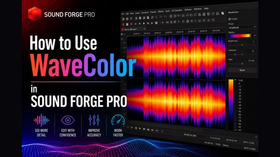 How to Use WaveColor in Sound Forge Pro