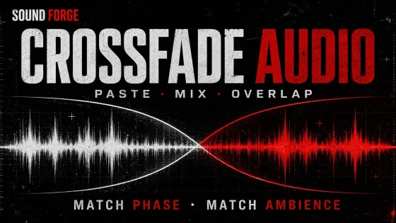 Crossfade Audio in Sound Forge Without Level Dips