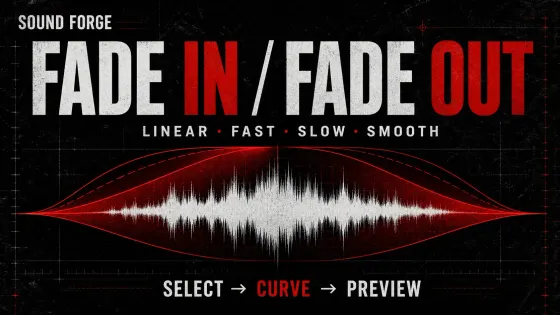 Fade In and Fade Out in Sound Forge: Clean Edges