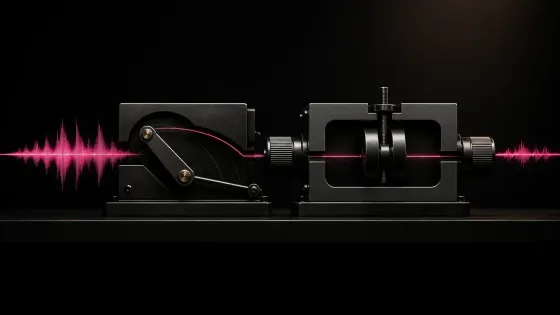 Classic Sound Forge Wave Hammer compressor and peak-control stages shaping one waveform