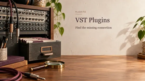Патч-панель и кабели для поиска подключённых VST-плагинов в Sound Forge