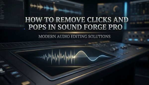 How to Remove Clicks and Pops in Sound Forge Pro