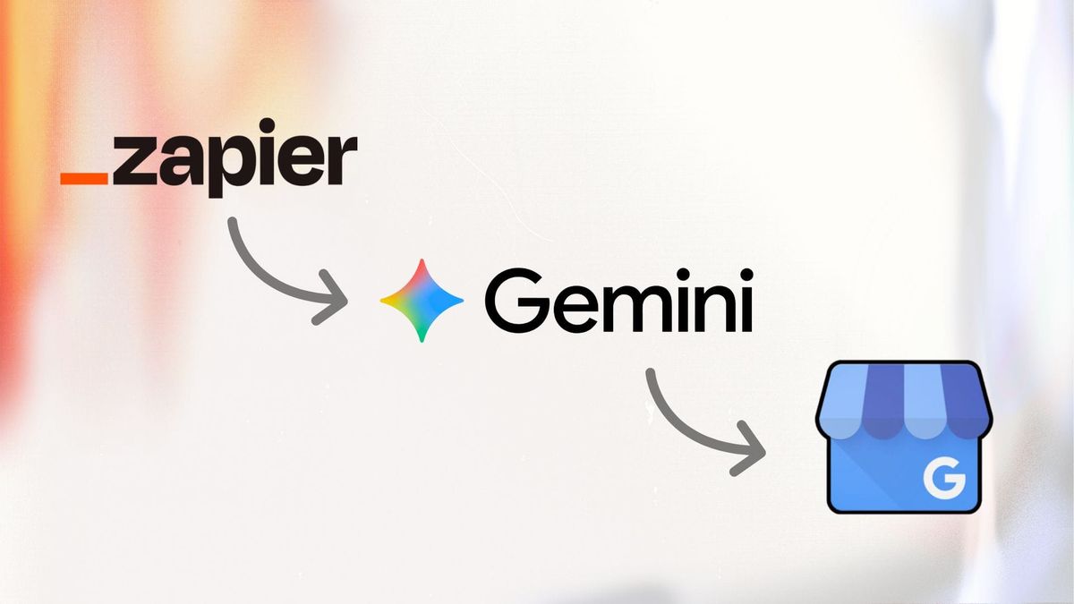 Zapier + Gemini workflow to manage Google My Business Reviews