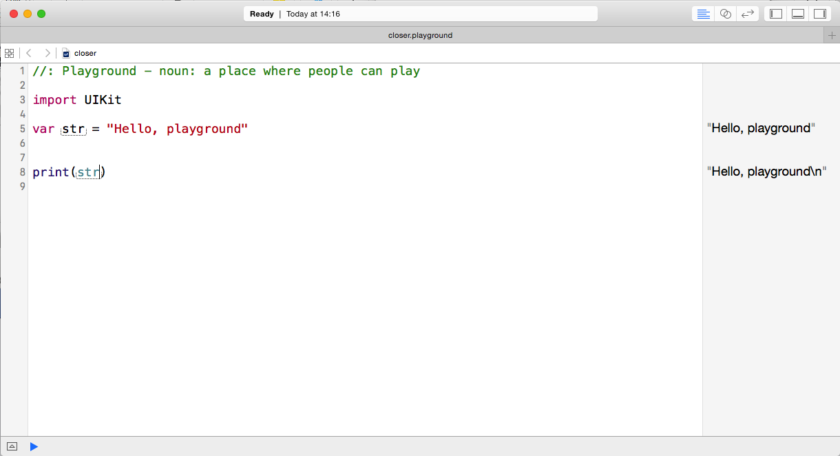 Playground実行できた