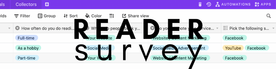 Tarot Card Reader Survey