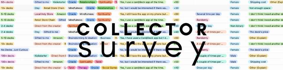 Card-Deck Collector Survey