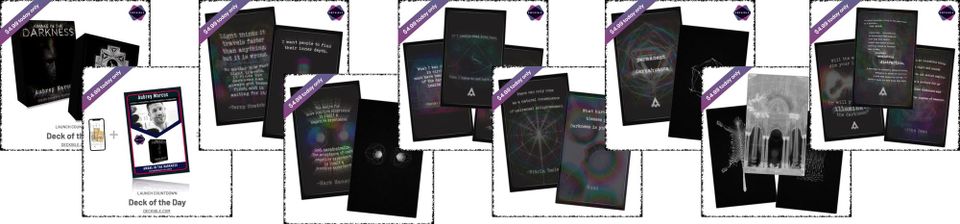 "Documentary as a Deck": Awake In The Darkness by Aubrey Marcus.  $4.99  USD - Featured Card Deck