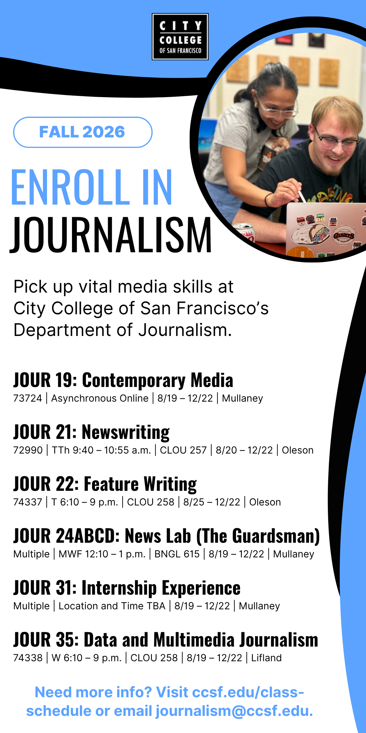 A list of classes.