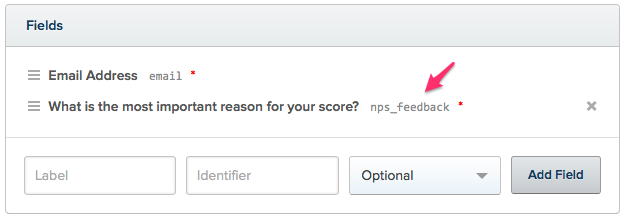 Drip Custom Field for NPS