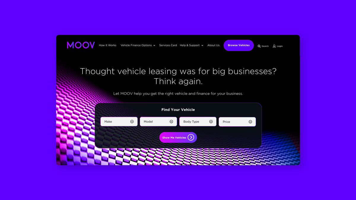 Orix Moov: Designing and launching a new fintech app for businesses to lease vehicles