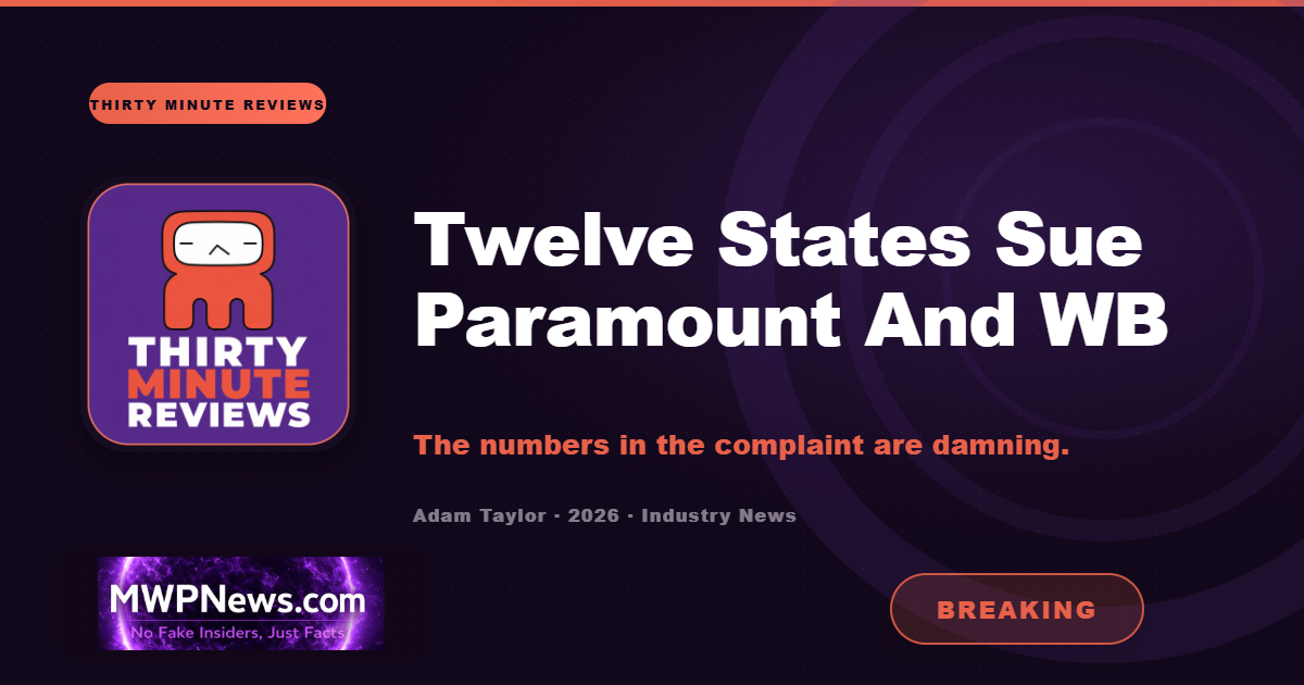 Twelve States Just Sued to Stop the Paramount-Warner Merger