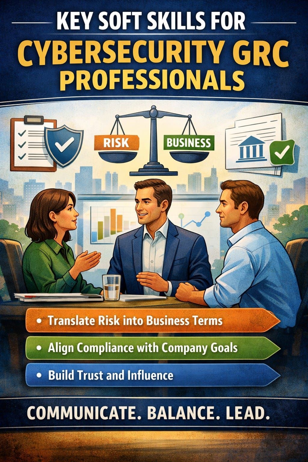The Most Important Skills for a Cybersecurity GRC Professional (Hint: They’re Not Technical)