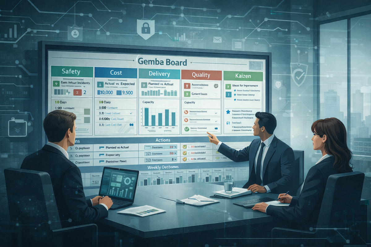 Driving Real Security Improvement with a Gemba Board