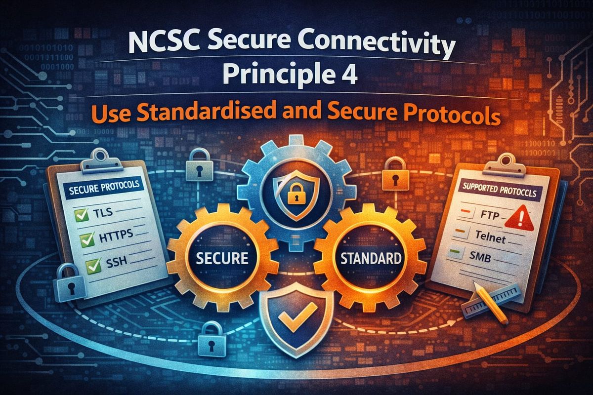 NCSC Secure Connectivity Principle 4: Use Standardised and Secure Protocols
