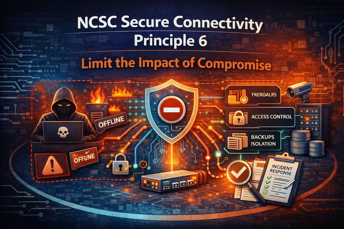 NCSC Secure Connectivity Principle 6: Limit the Impact of Compromise