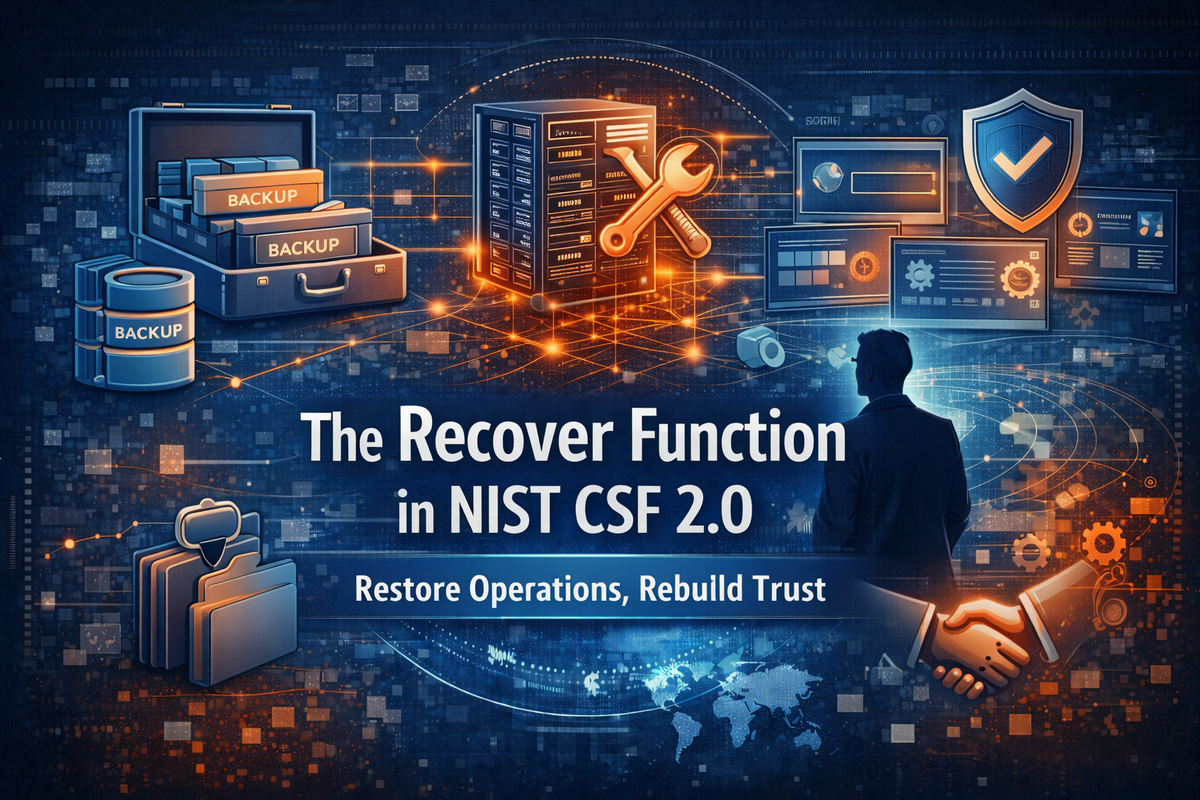 The Recover Function in NIST CSF 2.0: Restoring Trust, Operations, and Confidence After an Incident