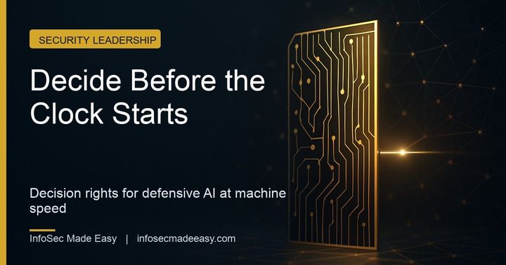 Nobody Was at the Keyboard on the Attacker's Side: Decide What Your Defensive AI May Do Before the Incident Starts