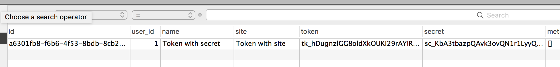 it is stored in the database