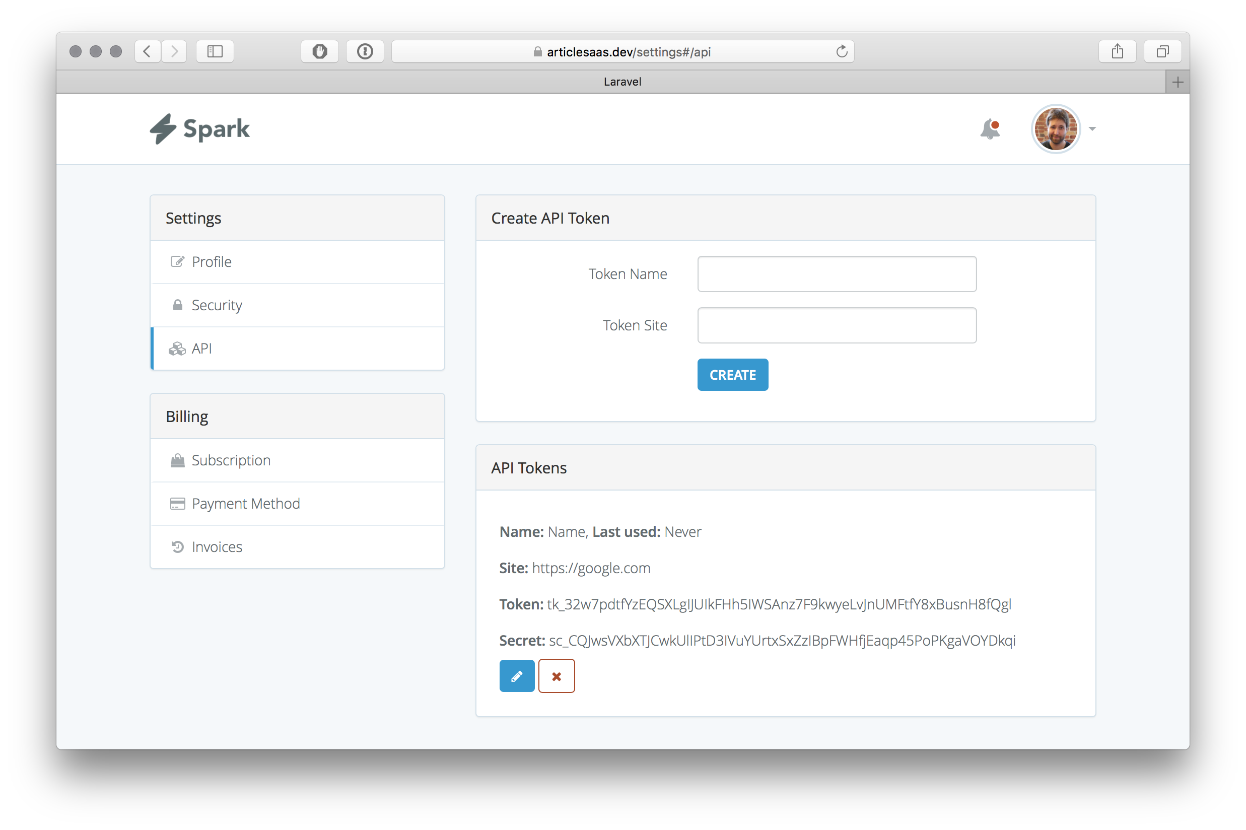 we now have tokens as well