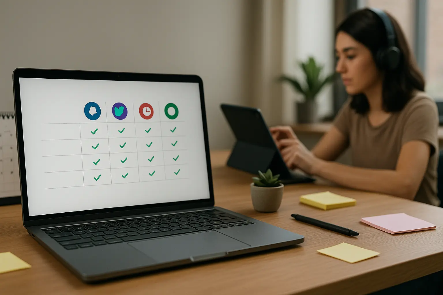 A laptop showing the productiveness of the person working.