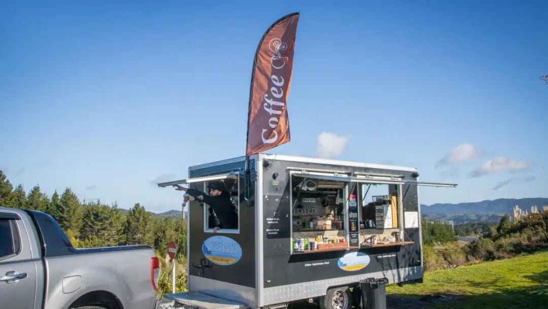 Bay View coffee on the Brynderwyn Hill.