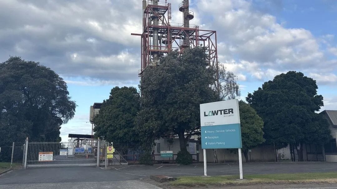 The Lawter manufacturing plant on Totara St in Mount Maunganui will close in 2028. Photo / Zoe Blake