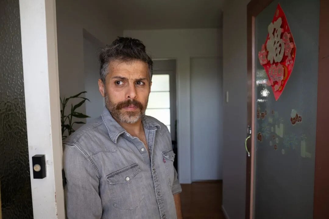 Father of two Soheil Soltani says losing his $120,000 digger and trailer cost him his livelihood. Photo / Sylvie Whinray