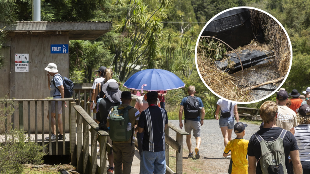 The walkway’s sole composting toilet was full to overflowing during the peak summer season earlier this year.