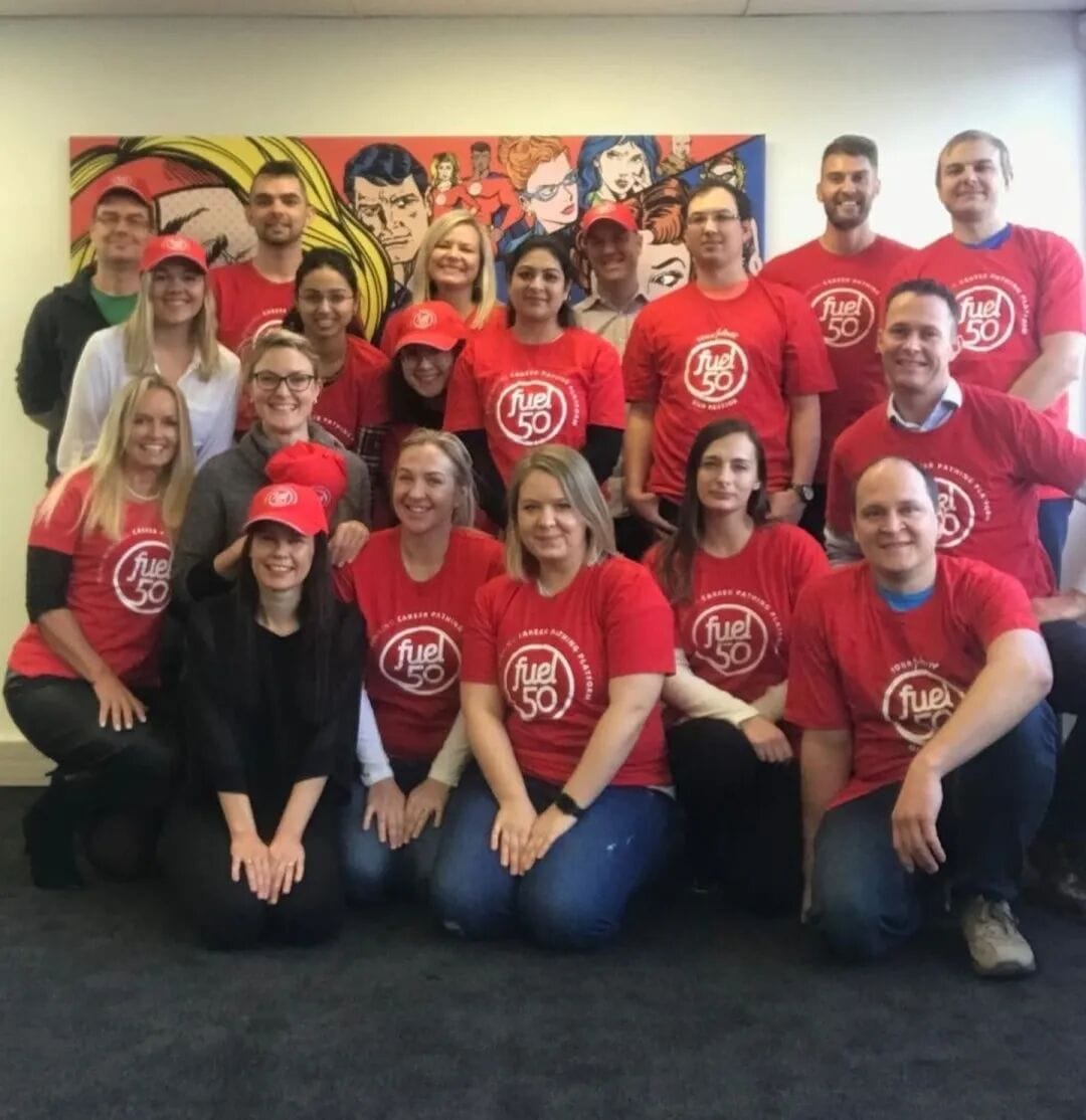 Members of the Fuel50 team. Cofounder Jo Mills (front left) has recently taken the reins as chief executive of the business, which will autonomy under its new owner.