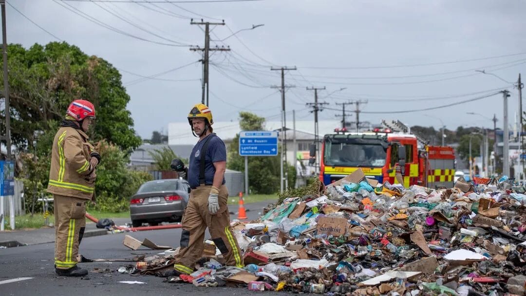 Waste Management has made 23 Auckland rubbish truck drivers in South and East Auckland redundant. Photo / Hayden Woodward