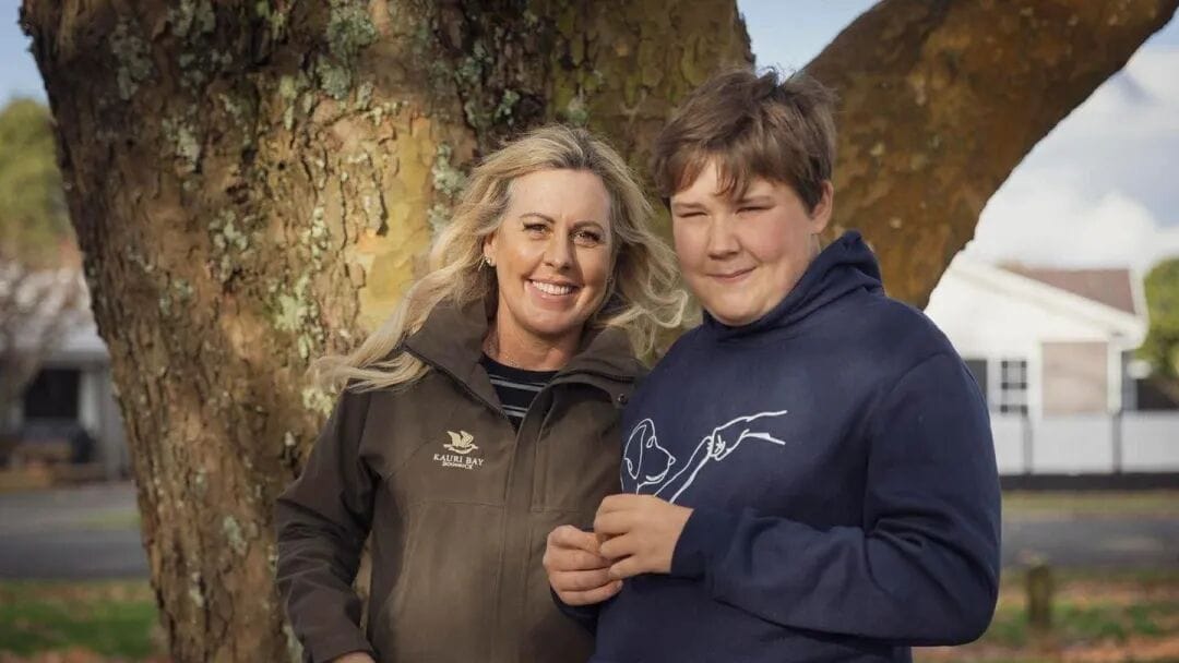 Jackie Robertson and her son Zac. Photo / Givealittle