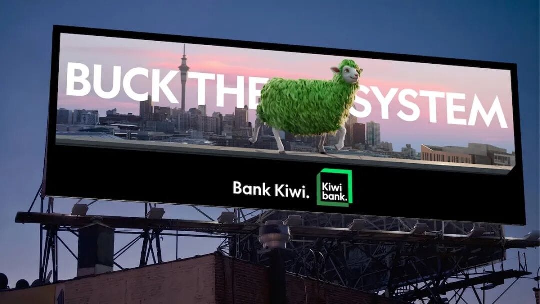 Kiwibank introduces Kiwis to ‘Buck’ – the green-wooled sheep who refuses to follow the flock in new campaign via Special NZ, Together, DNA + TRA