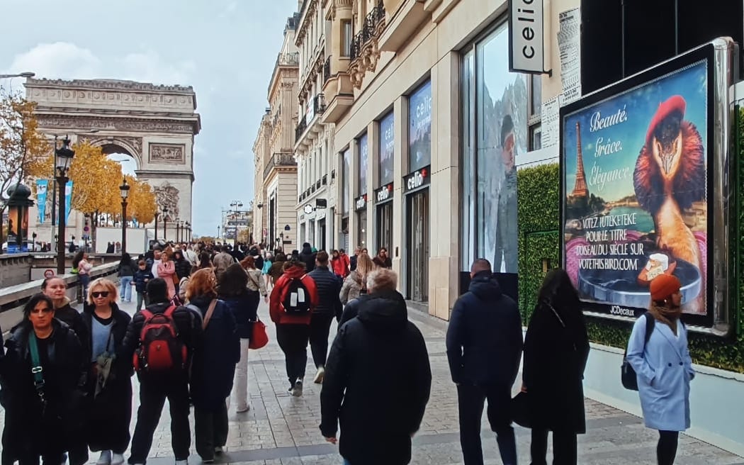 A shot from US comedian John Oliver's segment on New Zealand's Bird of the Year.