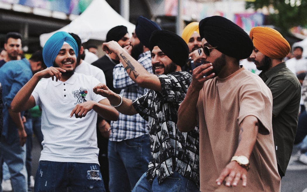 Participants dance during the 2023 BNZ Auckland Diwali Festival.