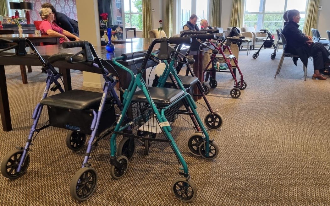 Hard to get a parking space for the address from Christopher Luxon to residents at the Jean Sandel Retirement home in Taranaki.