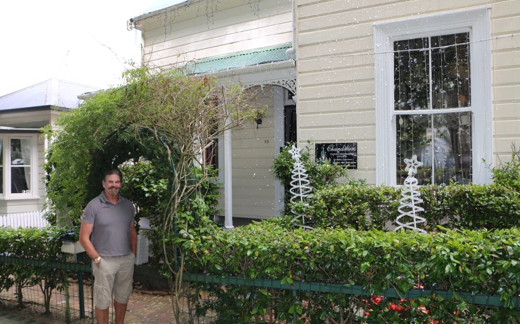 Franklin Road Christmas lights on 19 December 2023.