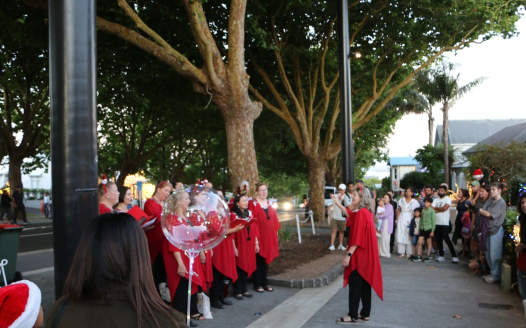 Franklin Road Christmas lights on 19 December 2023.