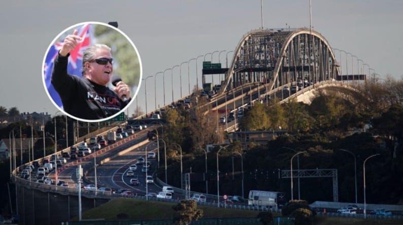 新西兰“反移民大游行”计划强登北岸大桥