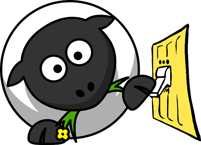 Lambs switching the light on