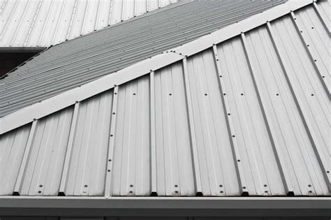 Metal sheet roofing