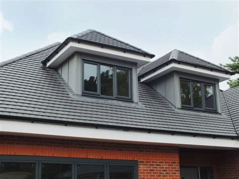 House showing dormer roof construction