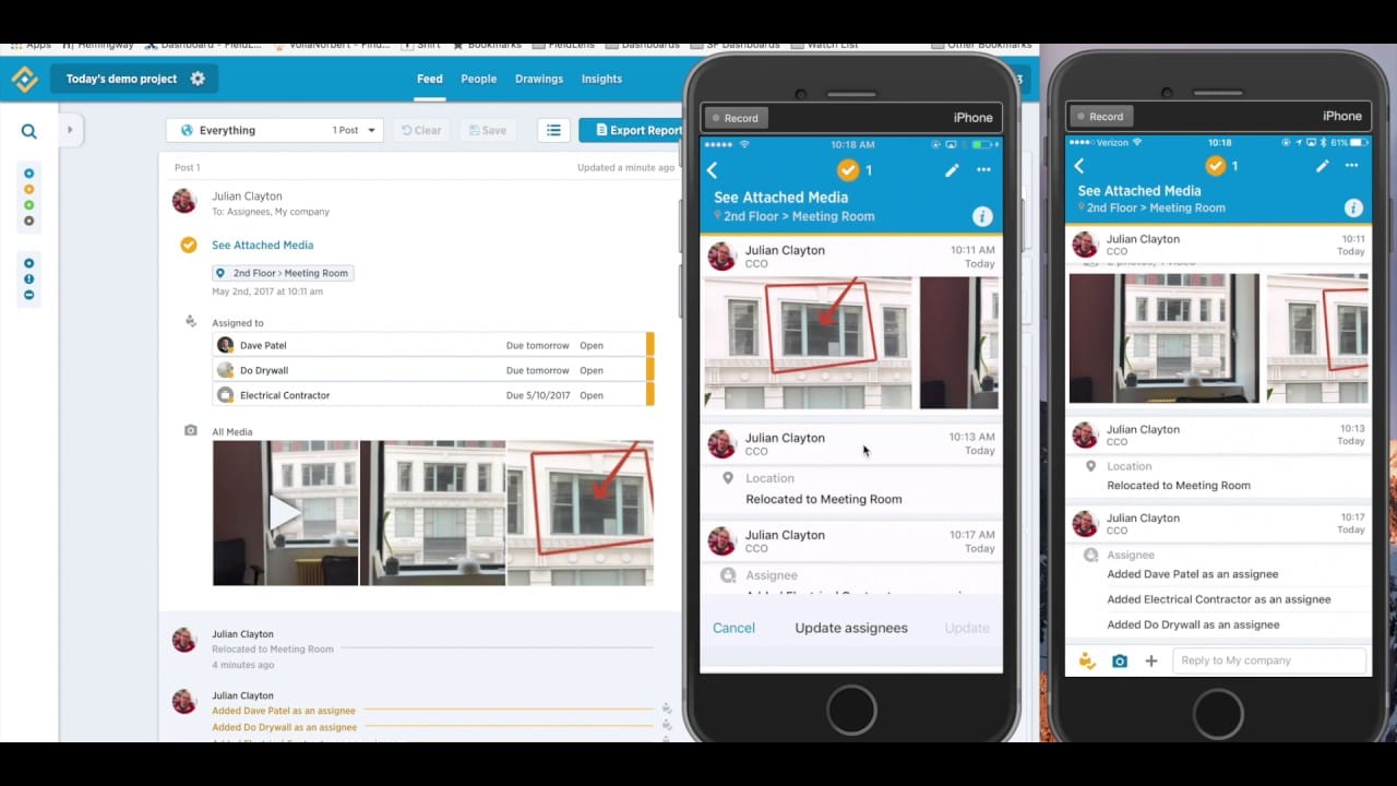 fieldlens mobile and desktop view