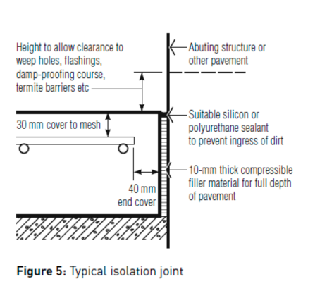 typical isolation joint image