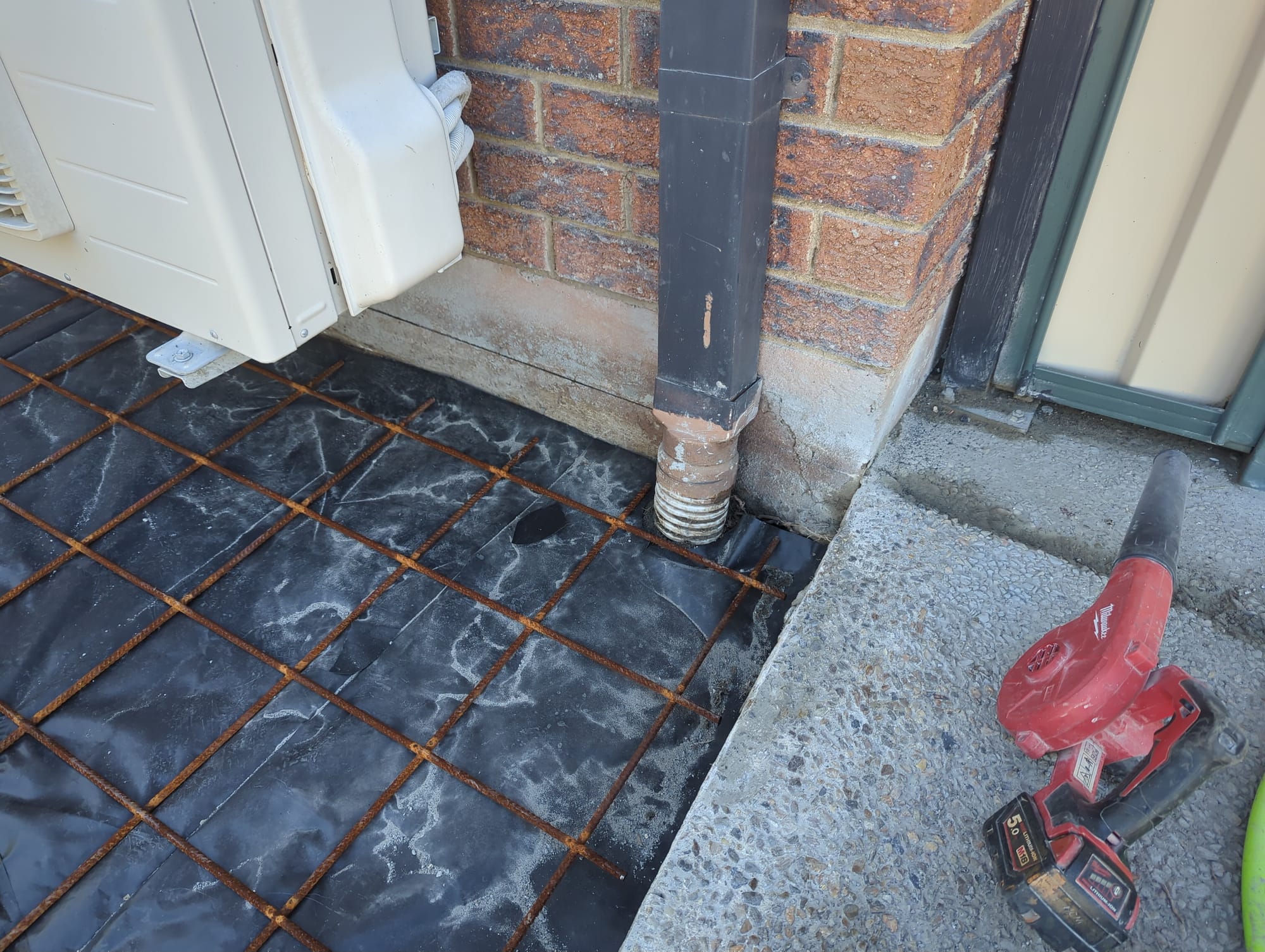 Concrete job in progress 