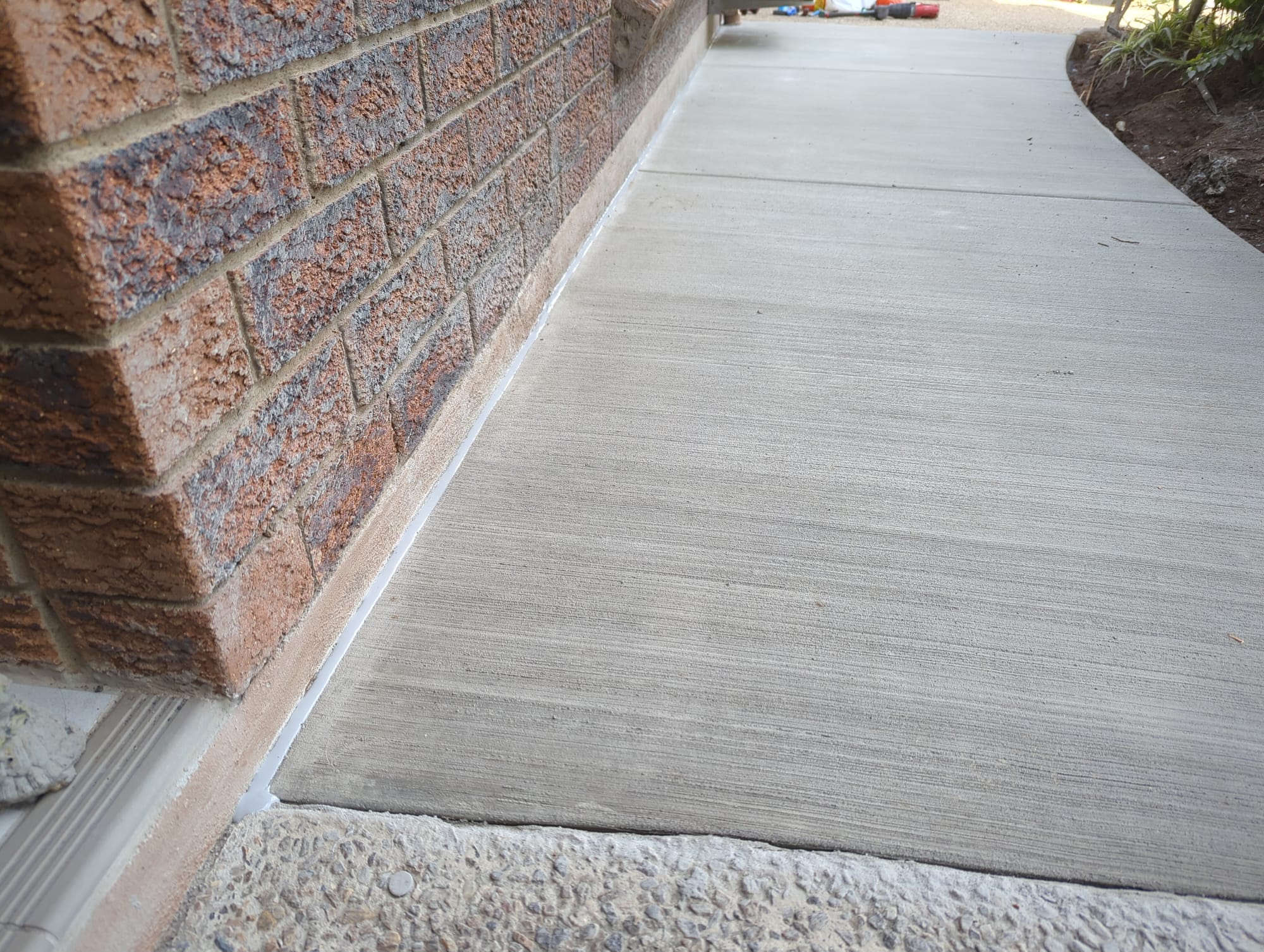 Broom finished pathway