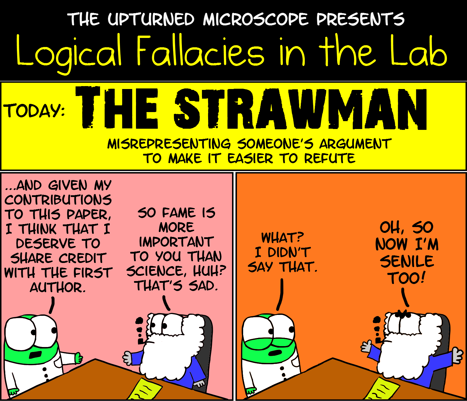 an example of the straw man fallacy