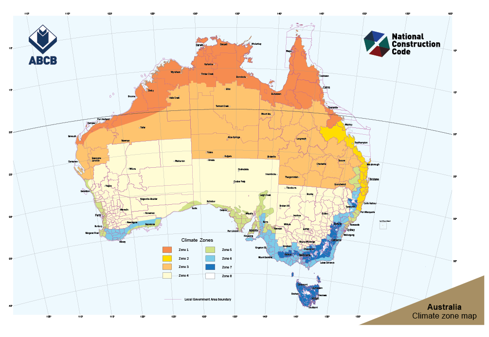 National Construction Code - Australian Map