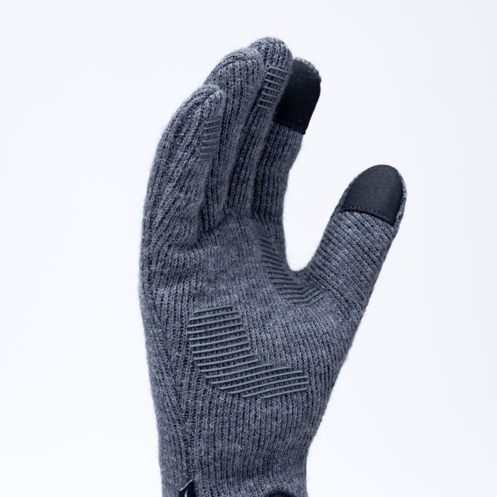 Thick fabric grey glove
