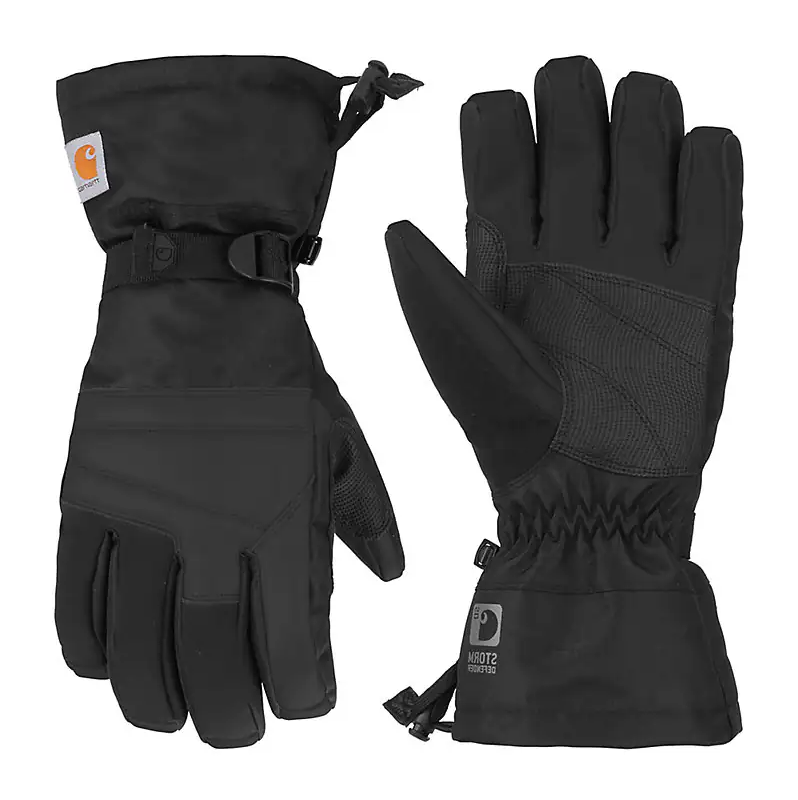 Two black gloves 