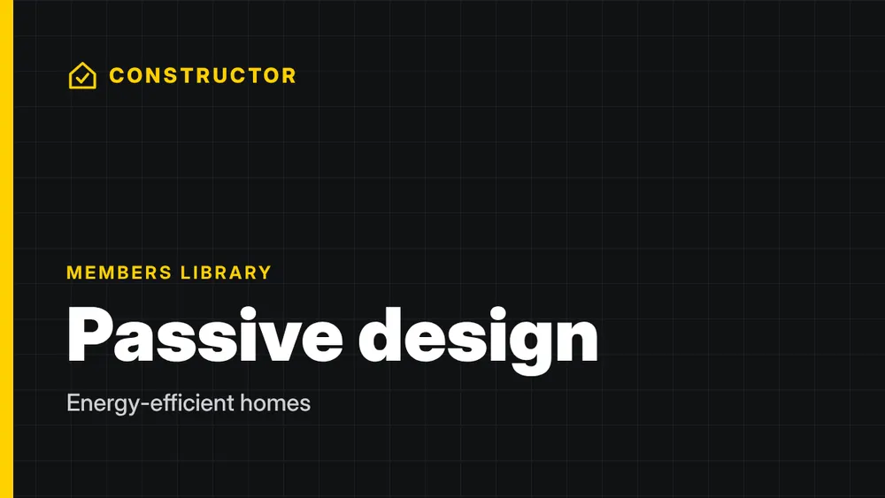 Passive design